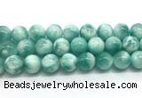 CAS336 15.5 inches 18mm round peacock angelite gemstone beads