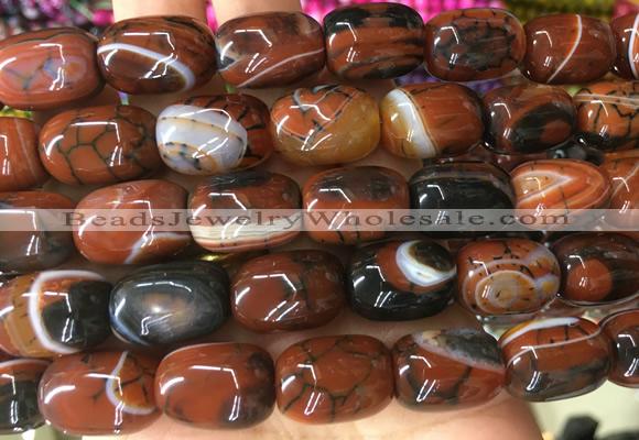 AGBS100 15 inches 13*18mm drum agate gemstone beads wholesale