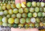 AGBS126 15 inches 14mm round agate gemstone beads wholesale