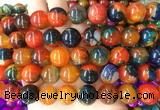 AGBS143 15 inches 14mm round agate gemstone beads wholesale