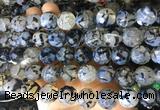 AGBS164 15 inches 16mm faceted round agate gemstone beads wholesale