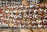 AGBS181 15 inches 10mm round tibetan dzi agate beads wholesale