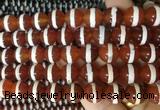 AGBS190 15 inches 12mm round tibetan dzi agate beads wholesale