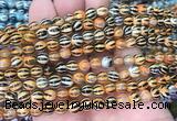 AGBS200 15 inches 6mm round tibetan dzi agate gemstone beads