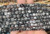 AGBS208 15 inches 6mm round tibetan dzi agate gemstone beads