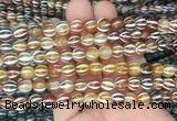 AGBS212 15 inches 8mm round tibetan dzi agate gemstone beads