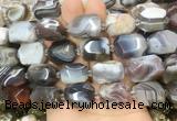 AGBS236 15 inches 13*18mm - 15*20mm faceted nuggets botswana agate beads AGBS236 15 inches 13*18mm - 15*20mm faceted nuggets botswana agate beads