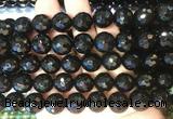 AGBS244 15 inches 12mm faceted round black agate beads wholesale AGBS244 15 inches 12mm faceted round black agate beads wholesale