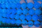 AGBS353 15 inches 14mm round blue dragon veins agate beads wholesale AGBS353 15 inches 14mm round blue dragon veins agate beads wholesale
