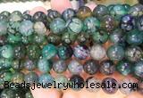 AGBS365 15 inches 10mm round green dragon veins agate beads wholesale AGBS365 15 inches 10mm round green dragon veins agate beads wholesale