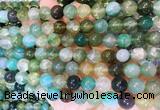 AGBS369 15 inches 8mm round green dragon veins agate beads wholesale AGBS369 15 inches 8mm round green dragon veins agate beads wholesale
