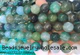 AGBS371 15 inches 12mm round green dragon veins agate beads wholesale AGBS371 15 inches 12mm round green dragon veins agate beads wholesale
