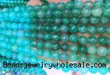 AGBS385 15 inches 6mm round green dragon veins agate beads wholesale AGBS385 15 inches 6mm round green dragon veins agate beads wholesale