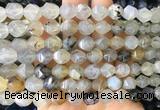AGBS414 15 inches 10mm faceted nuggets agate gemstone beads wholesale AGBS414 15 inches 10mm faceted nuggets agate gemstone beads wholesale