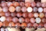 AGBS70 15 inches 10mm round south red agate beads wholesale