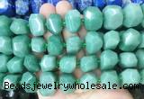 AJBS01 15 inches 12*16mm - 13*18mm faceted nuggets green aventurine beads AJBS01 15 inches 12*16mm - 13*18mm faceted nuggets green aventurine beads