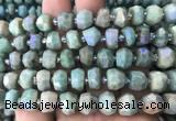 AMBS09 15 inches 5*10mm - 7*11mm faceted nuggets AB-color amazonite beads AMBS09 15 inches 5*10mm - 7*11mm faceted nuggets AB-color amazonite beads