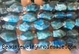 APBS05 15 inches 12*16mm - 15*20mm faceted nuggets apatite beads APBS05 15 inches 12*16mm - 15*20mm faceted nuggets apatite beads