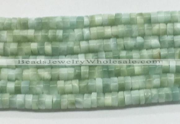 ASBS01 15 inches 2*4mm heishi peacock angelite gemstone beads