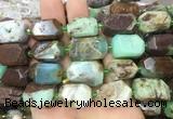 AUBS03 15 inches 13*18mm - 15*20mm faceted nuggets Australia chrysoprase beads AUBS03 15 inches 13*18mm - 15*20mm faceted nuggets Australia chrysoprase beads