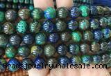 AZBS08 15 inches 10mm round azurite gemstone beads wholesale