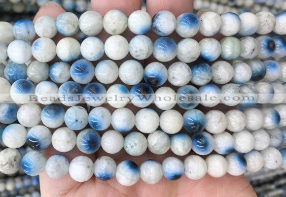 BIBS09 15 inches 8mm round blue ice glacierite stone beads wholesale