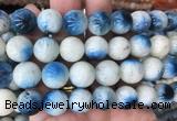 BIBS12 15 inches 14mm round blue ice glacierite stone beads wholesale