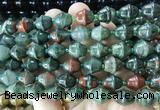 BLBS25 15 inches 10*11mm bell blood jasper beads wholesale