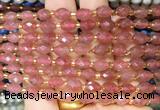 BQBS08 15 inches 6*8mm faceted rice red strawberry quartz beads wholesale BQBS08 15 inches 6*8mm faceted rice red strawberry quartz beads wholesale