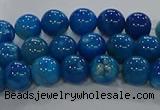 CAA1056 15.5 inches 6mm round dragon veins agate beads wholesale