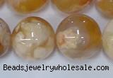 CAA1076 15.5 inches 16mm round sakura agate gemstone beads