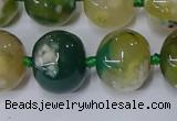 CAA1110 15.5 inches 15*18mm rondelle sakura agate gemstone beads