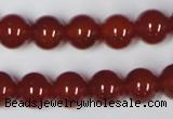 CAA112 15.5 inches 10mm round red agate gemstone beads wholesale