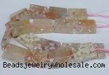 CAA1131 15.5 inches 30*40mm rectangle sakura agate gemstone beads