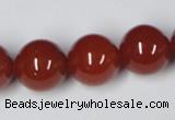 CAA115 15.5 inches 16mm round red agate gemstone beads wholesale