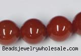 CAA116 15.5 inches 18mm round red agate gemstone beads wholesale