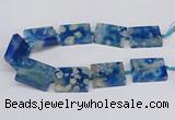 CAA1165 15.5 inches 30*40mm rectangle sakura agate gemstone beads