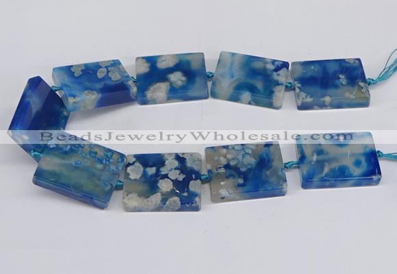 CAA1165 15.5 inches 30*40mm rectangle sakura agate gemstone beads