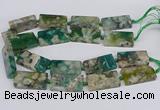 CAA1169 15.5 inches 22*40mm rectangle sakura agate gemstone beads