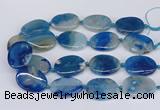 CAA1173 15.5 inches 25*35mm - 30*40mm freeform sakura agate beads