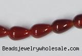 CAA131 15.5 inches 9*14mm teardrop red agate gemstone beads