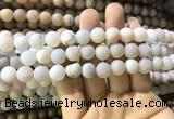 CAA1311 15.5 inches 10mm round matte plated druzy agate beads