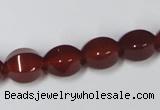 CAA147 15.5 inches 10*12mm star fruit shape red agate gemstone beads