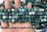 CAA1510 15.5 inches 6mm round matte banded agate beads wholesale