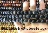 CAA1544 15.5 inches 8mm round banded agate beads wholesale