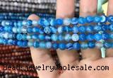 CAA1573 15.5 inches 6mm round banded agate beads wholesale