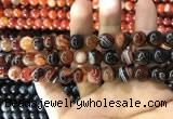 CAA1623 15.5 inches 10mm round banded agate beads wholesale