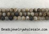 CAA1814 15.5 inches 12mm round banded agate gemstone beads