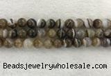 CAA1824 15.5 inches 12mm round banded agate gemstone beads