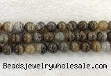 CAA1826 15.5 inches 16mm round banded agate gemstone beads